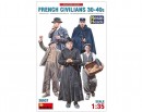MA38037  French Civilians '30-'40s. Resin Heads