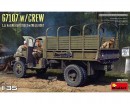 Збірна модель MiniArt Армійський вантажний автомобіль G7107 4Х4 з екіпажем 1:35 (MA35383)