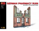 Сборная модель MiniArt Руины немецкой аптеки 1:35 (MA35537)