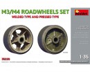 Сборная модель MiniArt Набор Колес M3/M4. Сварные и Штампованные Roadwheels Set. Welded Type And Pressed Type 1:35 (MA35220)