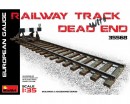Сборная модель MiniArt Железнодорожные пути с тупиком, европейская колея 1:35 (MA35568)