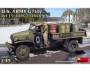 Збірна модель MiniArt Американська армійська 1,5-тонна вантажівка G7107 4X4 з бочками 1:35 (MA35380)