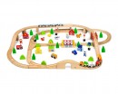 Деревянная железная дорога Viga Toys 90 деталей (50998)