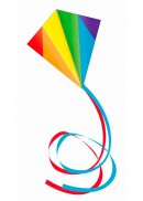 Ромбовидный воздушный змей Сапфир