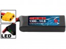 Аккумулятор Team Orion 14,8В (4S) 1300mah XT60 штекер Li-Po 75C SoftCase Racing Drone Battery