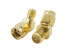 Перехідник кутовий 45° для FPV та радіообладнання (RP-SMA F - RP-SMA M)
