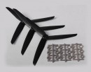 Пропелер Hobbyking ™ 3-клинковий пропелер 7x3,5 чорний (CW) (1 шт.)