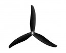 Пропеллеры нейлон GemFan 7037-3 армированные карбоном 2CW+2CCW (черный)