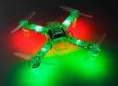 Рама квадрокоптера HobbyKing FPV250 V4 Ghost Edition 250мм зелена