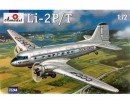 Сборная модель пассажирского самолета Amodel Lisunov Li-2P/T 1:72 (AMO72244)