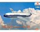 Сборная модель Amodel Пассажирский самолет SE-210 Caravelle III 1:144 (AMO1478)