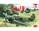 Сборная модель Amodel Учебно-тренировочный самолет Yakovlev Yak-18 Maestro 1:72 (AMO72321)