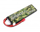 Аккумулятор для страйкбола Gens Ace LiPO 7,4В 2700мАг 2S 25C 133х42х13мм 136г T-Plug Airsoft (B-AS-25/50C-2700-2S1P)