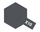 Акриловая краска 10мл Mini X-10 оружейный метал (Tamiya, 81510)