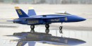 Самолет TOP RC F-18 V1 бесколлекторный 686мм синий PNP