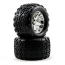 Колеса Traxxas Talon 2.8 "All-Star (задні, білий, хром, 2 шт)