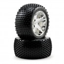 Колеса Traxxas Alias All Star (задние белый хром 2 шт)