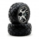Колеса Traxxas Anaconda All Star (задні, чорний, хром, 2 шт)