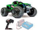 Машинка на радиоуправлении Traxxas HOSS 4X4 VXL TSM 1:10 4WD RTR (90076-4-GRN)