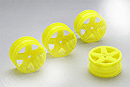 Диски 5 спиц, желтые. Для моделей масштаба 1:10 с кузовом шириной 190 мм (PROTECH, T0660.080)
