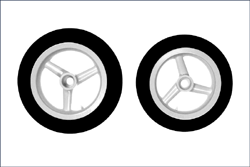 Tire Wheel (RGV) (KYOSHO, GP29)
