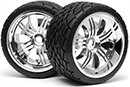 HPI Racing Комплект коліс Phaltline 140x70 мм хром 2 шт