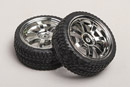 Колесо в зборі 1/10 хром 7-Spoke 26mm, компл. 2 шт (157000011)