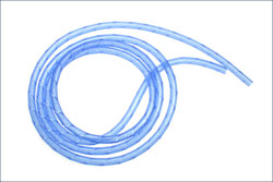 Спіральна силіконова трубка (синя) (Kyosho, 1796BL)