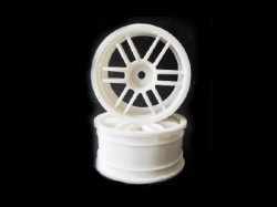 Диски 1:10 - White Spoke Wheel Rims, 2шт (Himoto, 02018W)