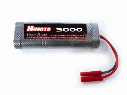 Аккумулятор 7,2V 3000mAh NiMH w/Banana Plug (Himoto, 03019)