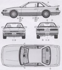 Автомобиль 1:24 Tamiya Nissan Silvia K's