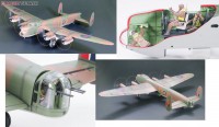 Британский бомбадировщик Avro Lancaster BI Special Gand Slam Bomb 1:48 Tamiya с действующими пропеллерами
