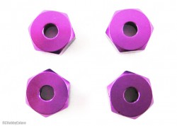 Гайка шестигранная 1/10 Purple Alum 4шт. (Himoto, 102042)