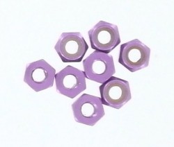 Гайка M3 1/10 Purple Alum 8шт. (Himoto, 102048)