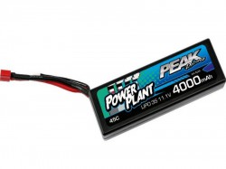 Аккумулятор Peak Racing Power Plant Lipo 4000mah 11.1V Deans Plug 45C (Black case) 12AWG
