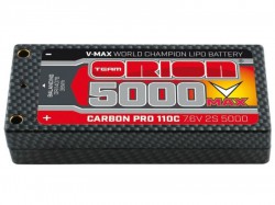 Аккумулятор Team Orion 7.4 В 5000 мАч Трубки штекера LiPo 110C Carbon Pro V-Max 2S Shorty Pack