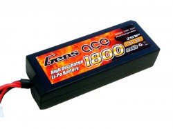 Аккумулятор Gens Ace 7.4V 1800mah 2S1P 30~60C Hardcase for 1/16 Cars (B-30C-1800-2S1P-H27)