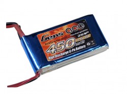 Аккумулятор Gens Ace 7.4V 450mah 2S1P 25~50C Softcase (B-25C-450-2S1P)