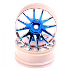 Диски 1/16 EP Blue Chrome Wheel Rims, 2шт (Himoto, 82827PB)