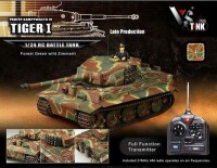 Коллекционная модель танка VSTank German Tiger I 1:24 LP (Green Camouflage)