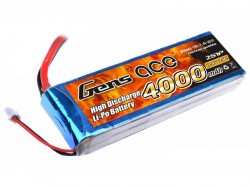 Акумулятор Gens Ace Li-Po 7.4V 4000 mAh 2S1P 25C T-Plug Soft Case