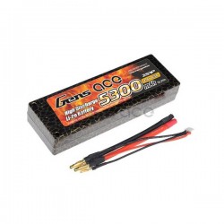 Акумулятор Gens Ace Li-Po 7.4V 5300 mAh 2S1P 65C T-Plug Hard Case
