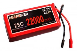 Акумулятор AGA POWER Li-Po 22000mAh 22.2V 6S 25C Softcase