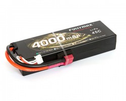 Аккумулятор Fullymax 7.4V 4000mAh Li-Po 2S1P 45C, T-plug HardCase