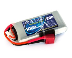 Аккумулятор Fullymax 7.4V 1000mAh Li-Po 2S 20C T-plug