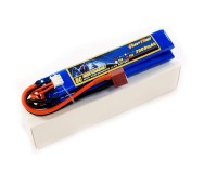 Аккумулятор для страйкбола Dinogy Li-Pol 7.4V 2S 2000mAh 25C 2 лепестка 10.5х21х126мм T-Plug