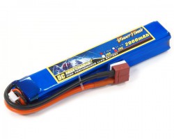 Аккумулятор для страйкбола Dinogy Li-Pol 7.4V 2S 2000mAh 25C 20х21х126мм T-Plug