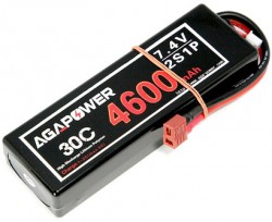 Аккумулятор Li-Po Aga Power Hardcase 7,4V 2S1P T-Plug (4600 mAh 30C) (AGA30-4600-2S-H)