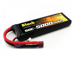 Аккумулятор Black Magic 7,4V(2S) 5000mAh Deans plug LiPo 50C