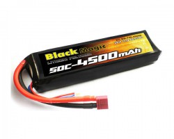 Аккумулятор Black Magic 11,1V(3S) 4500mAh Deans plug LiPo 50C